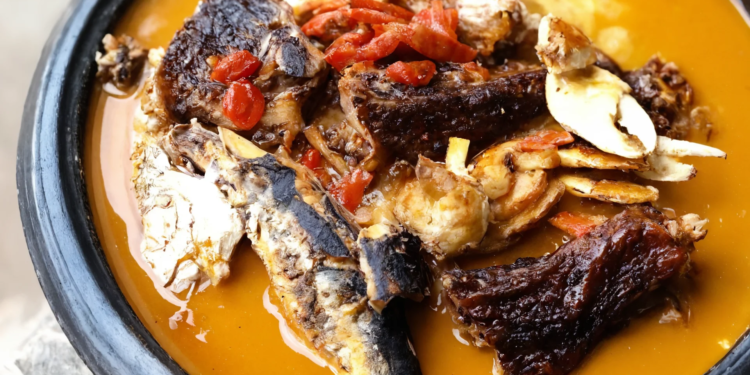 Fufu with Light Soup