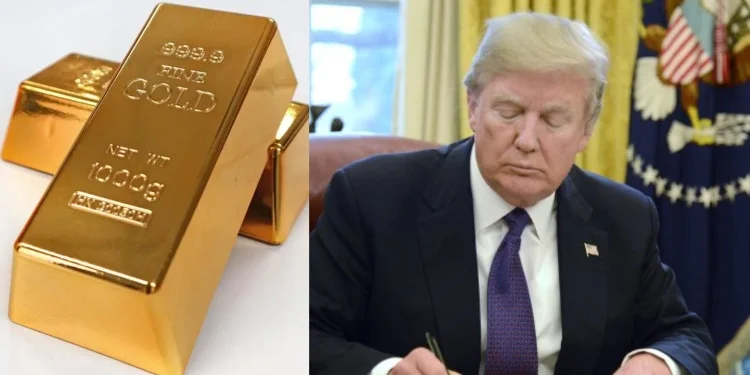 Trump tariff gold peaks